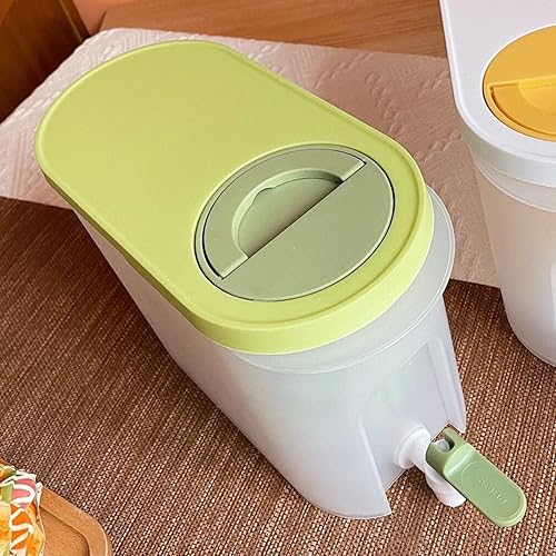 Miniatura 7 de Dispensador de bebidas de plástico, refrigerador de conservación sellada de polipropileno de 3.9 L, recipiente de té con leche helada, limonada,
