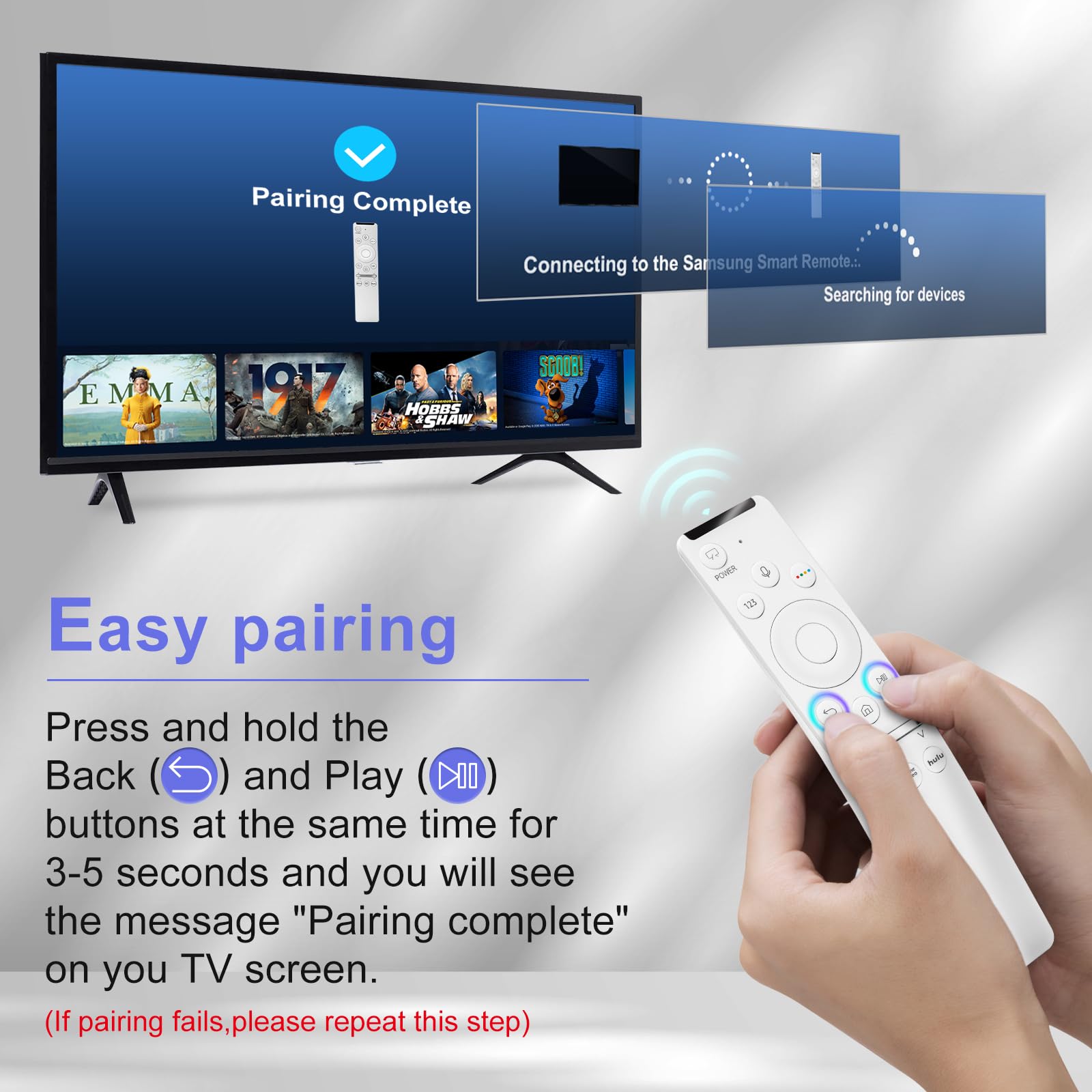 Repuesto de voz para mando a distancia de TV Samsung, compatible con todos los mandos a distancia Samsung Smart TV