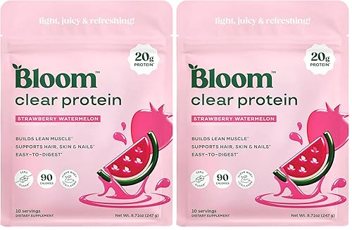Bloom Clear Protein, Whey Protein Isolate with Collagen Peptides and