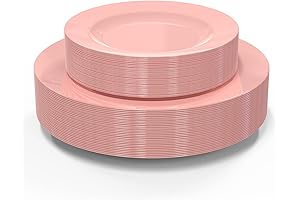 Sturdy Plastic Pastel Plates