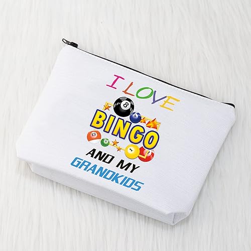 Miniatura 7 de CMNIM Regalos para la abuela BGO para jugadores de BGO, bolsa de maquillaje, regalos ganadores de BGO I Love BGO And My Grandkids Grandma Cosmetic