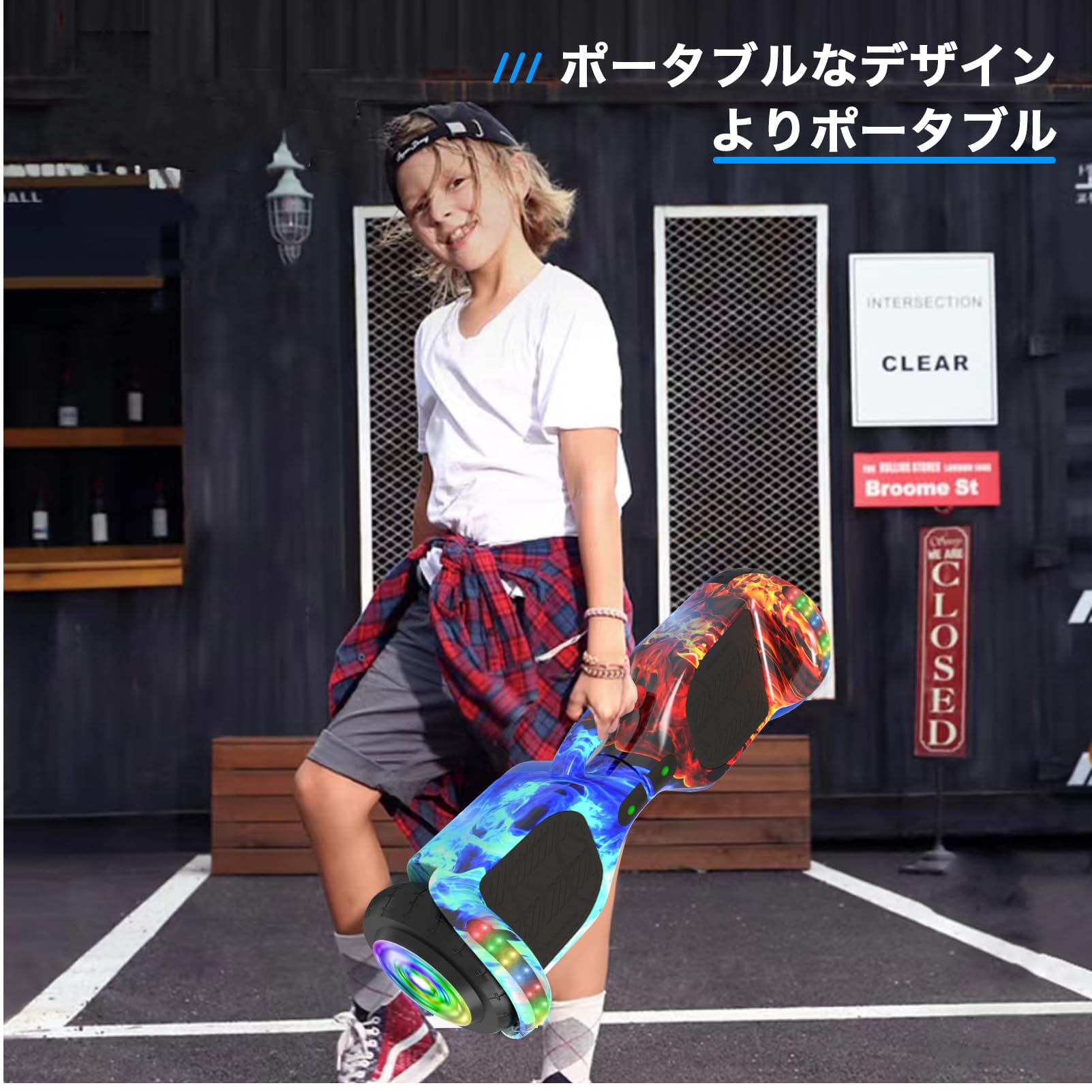 Amazon.co.jp: 電動スクーター 立ち乗り二輪車 セルフバランス機能搭載