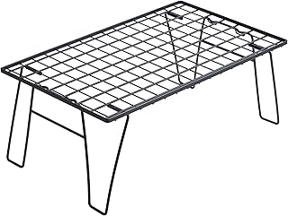 キャンピングムーン(CAMPING MOON) フィールドメッシュラック キャンピングラック ブラック キャンプ収納 軽量 薄型 T-235