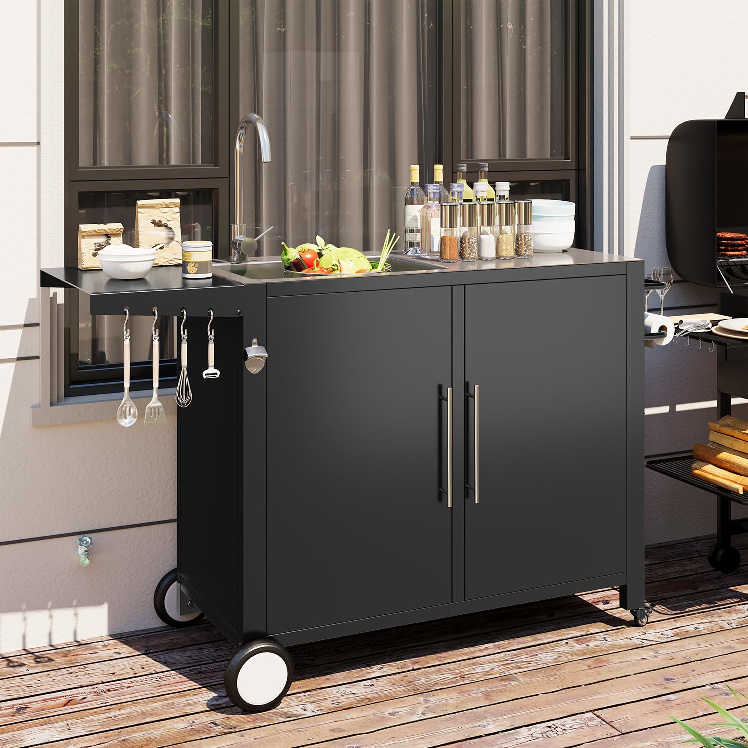Amazon.com : JFHID Sink Cart 3.8 : Patio, Lawn & Garden