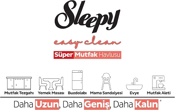 Sleepy Easy Clean Super Surface Cleaning Kitchen Towel & Wipes Grapefruit Oily 50 Leaves