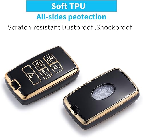 Miniatura 2 de Fashion Diamond - Funda para llavero inteligente compatible con Land Rover Discovery, Range Rover, Defender 2018-2022 (5 botones)