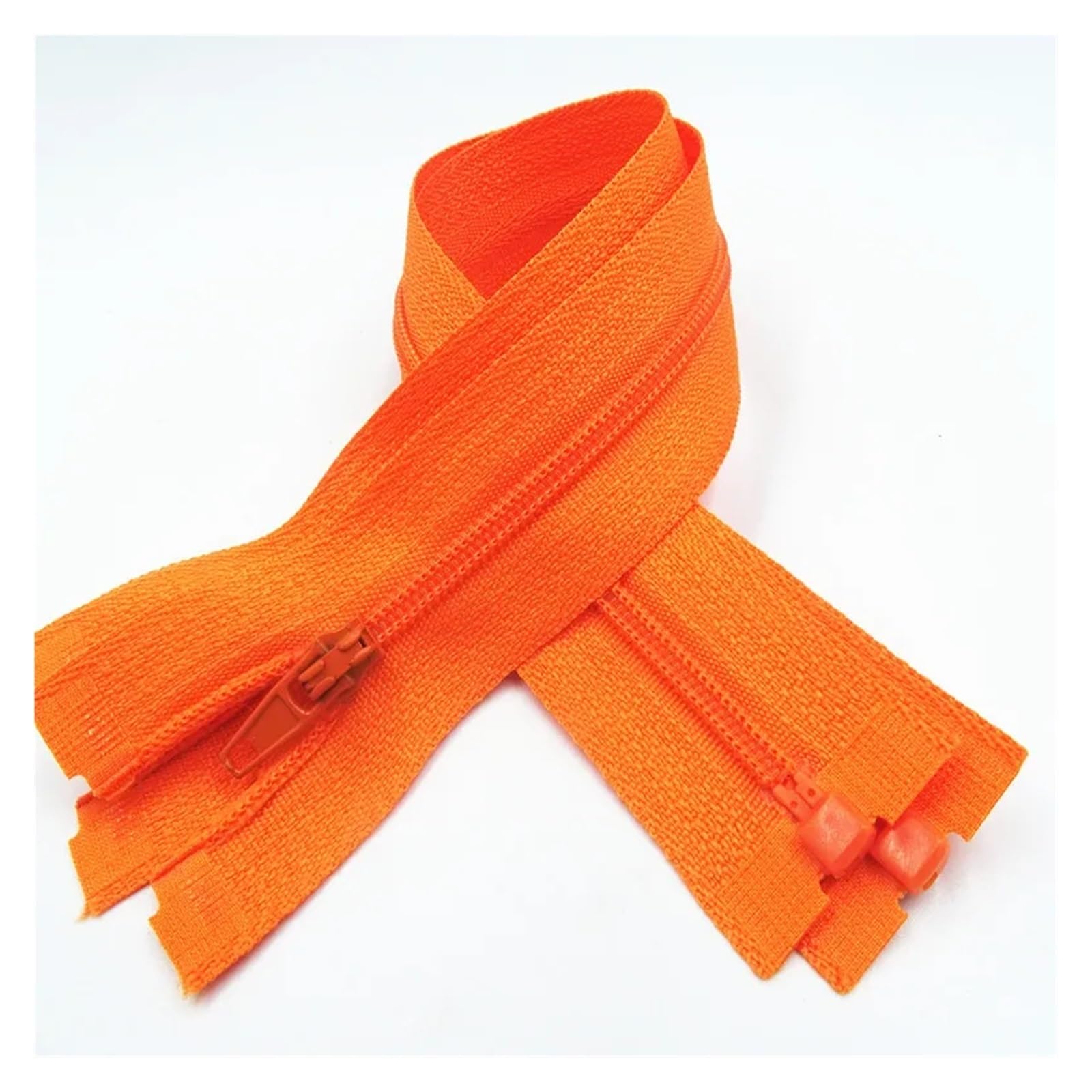 Zipper 5Pcs Zipper Open End 20Cm-60Cm Suitable for Garment Sewing Process(Orange,50cm)