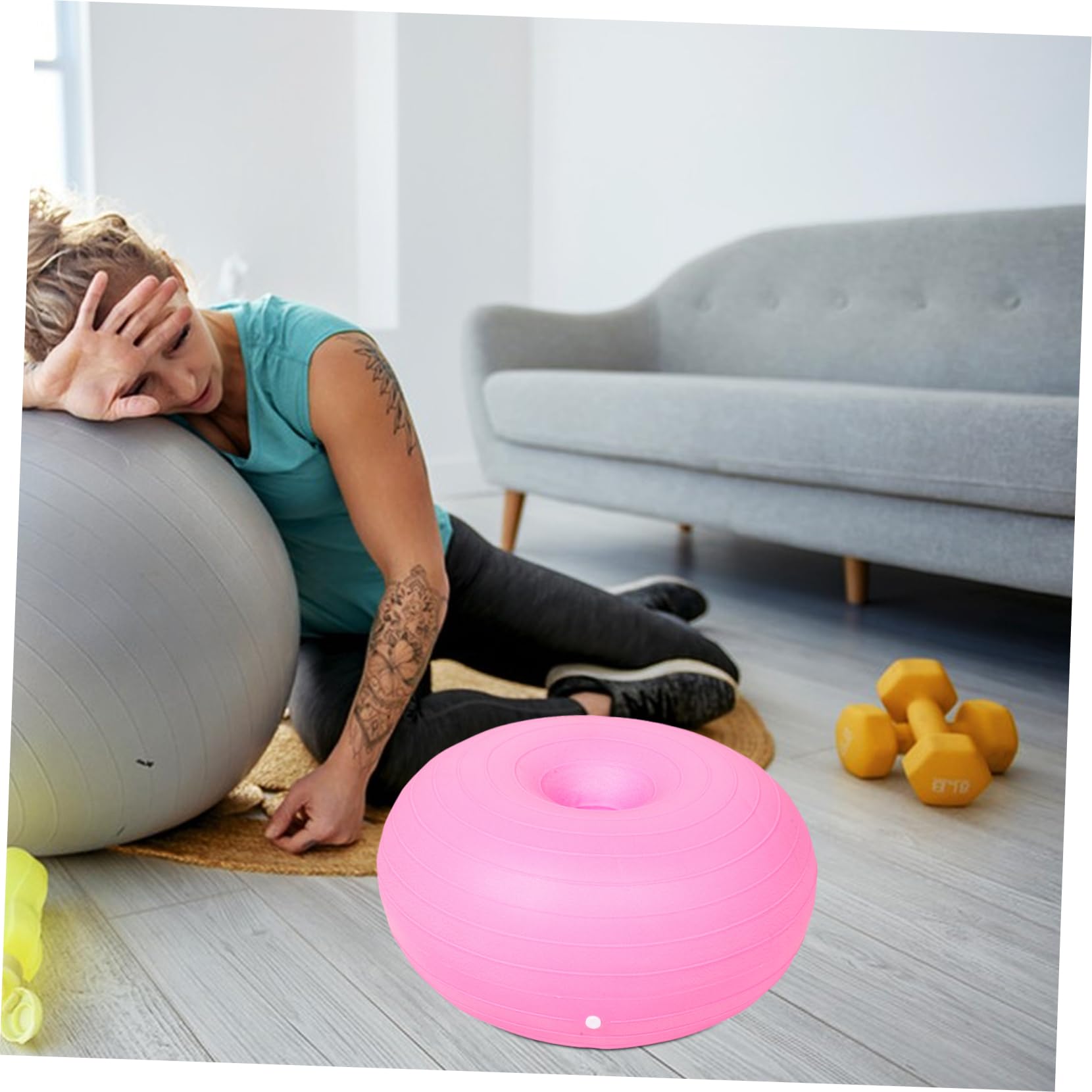 ibasenice Pelota De Entrenamiento Yoga Pilates Equilibrio Equipo De Ejercicio Duradera Integral