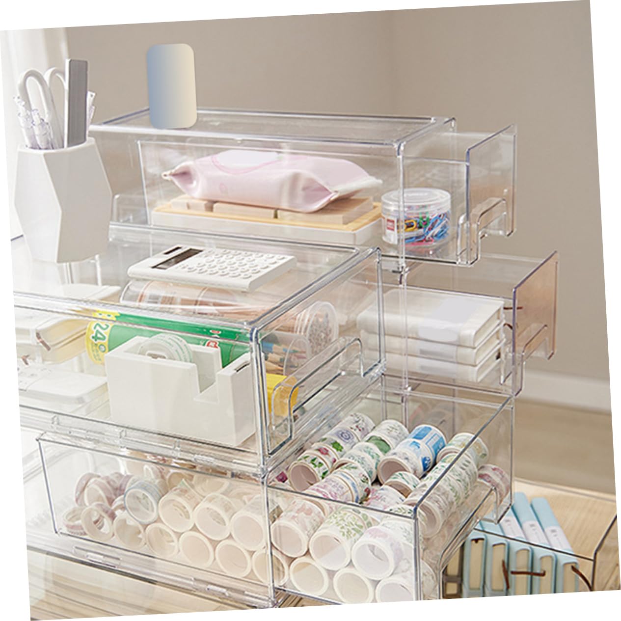 Ipetboom 2 Cajones Organizador De Maquillaje Sobre La Puerta Organizador De Baño Soporte Para Brochas De Maquillaje Con Tapa Contenedor De Maquillaje Estuche De Almacenamiento