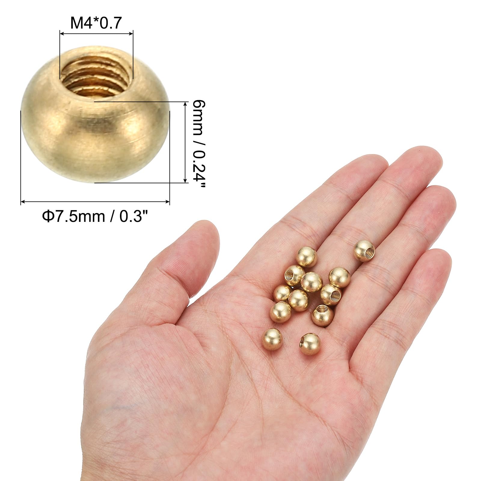 PATIKIL M4x7.5mm Thread Cap Nuts Knob - Image 2