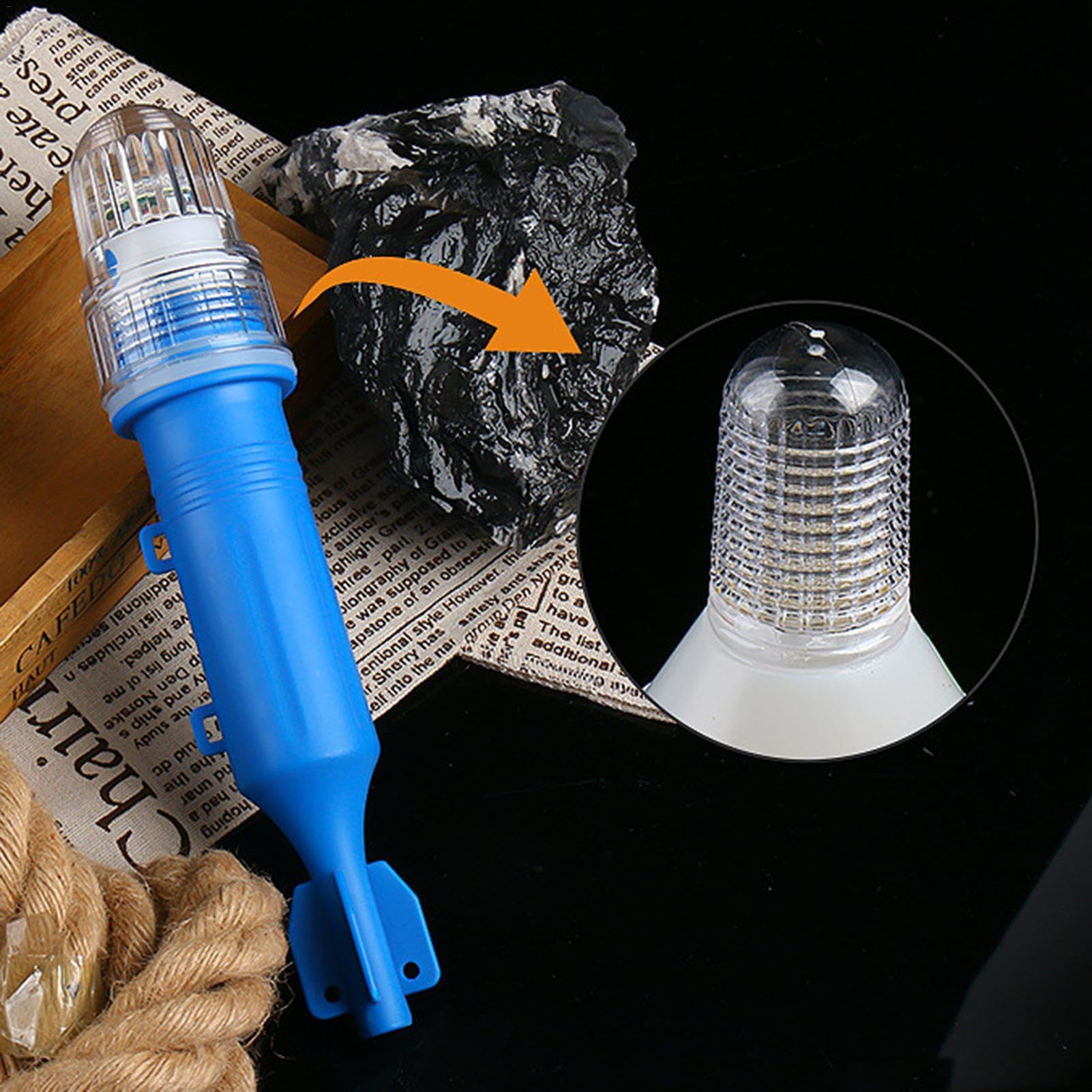 Luci stroboscopiche a LED, luci di sicurezza a LED, razzi di sicurezza, illuminazione multifunzionale, luci di segnalazione marine, luce faro per pesca notturna