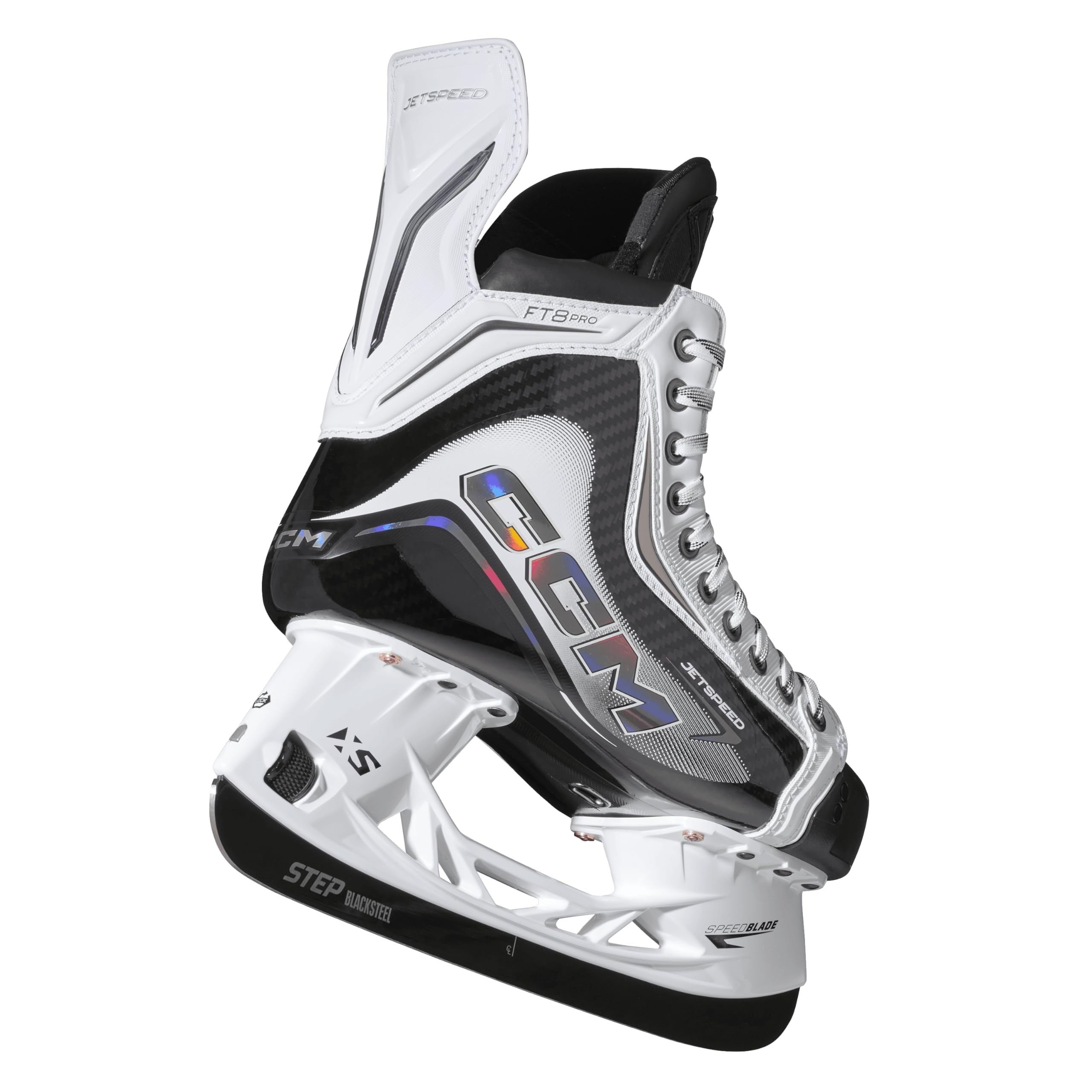 Patines de hielo CCM JETSPEED FT8 PRO White Senior para adultos