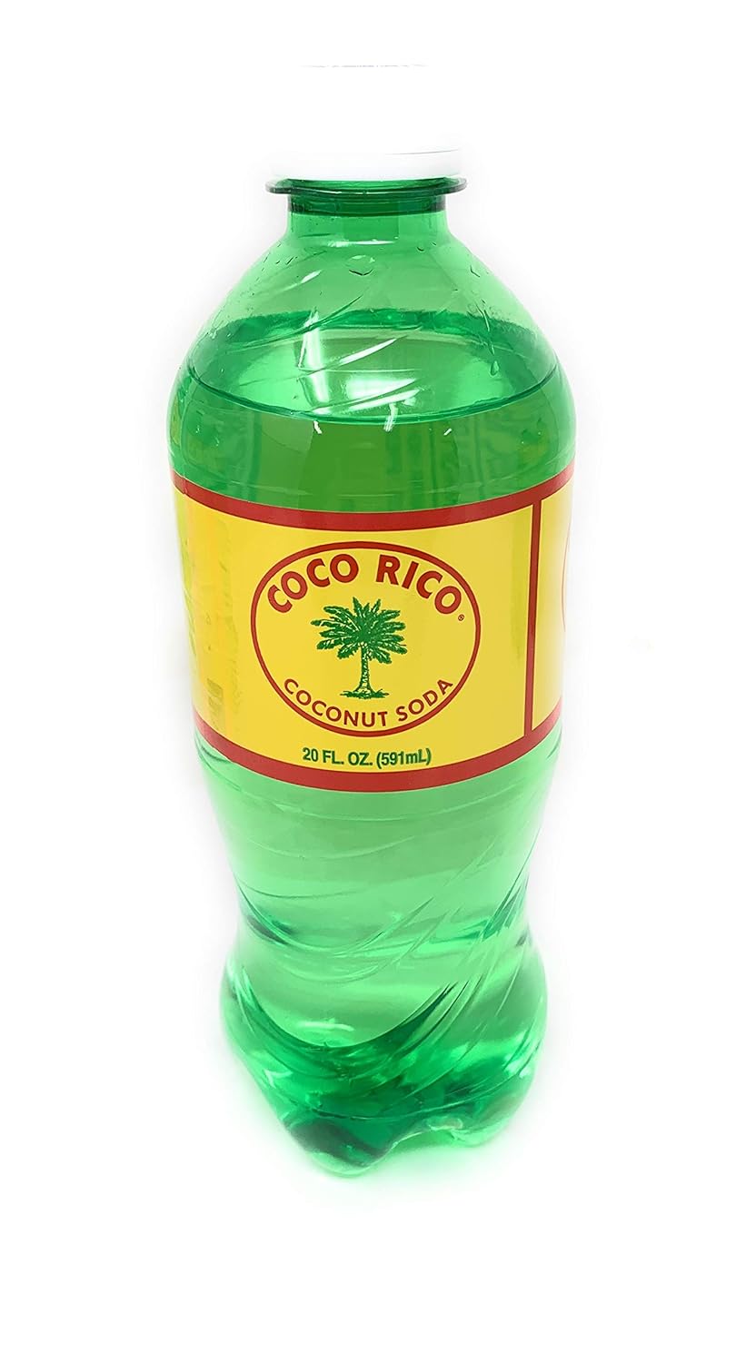 Coco Rico Coconut Soda 20 oz bottles, 6 Pack