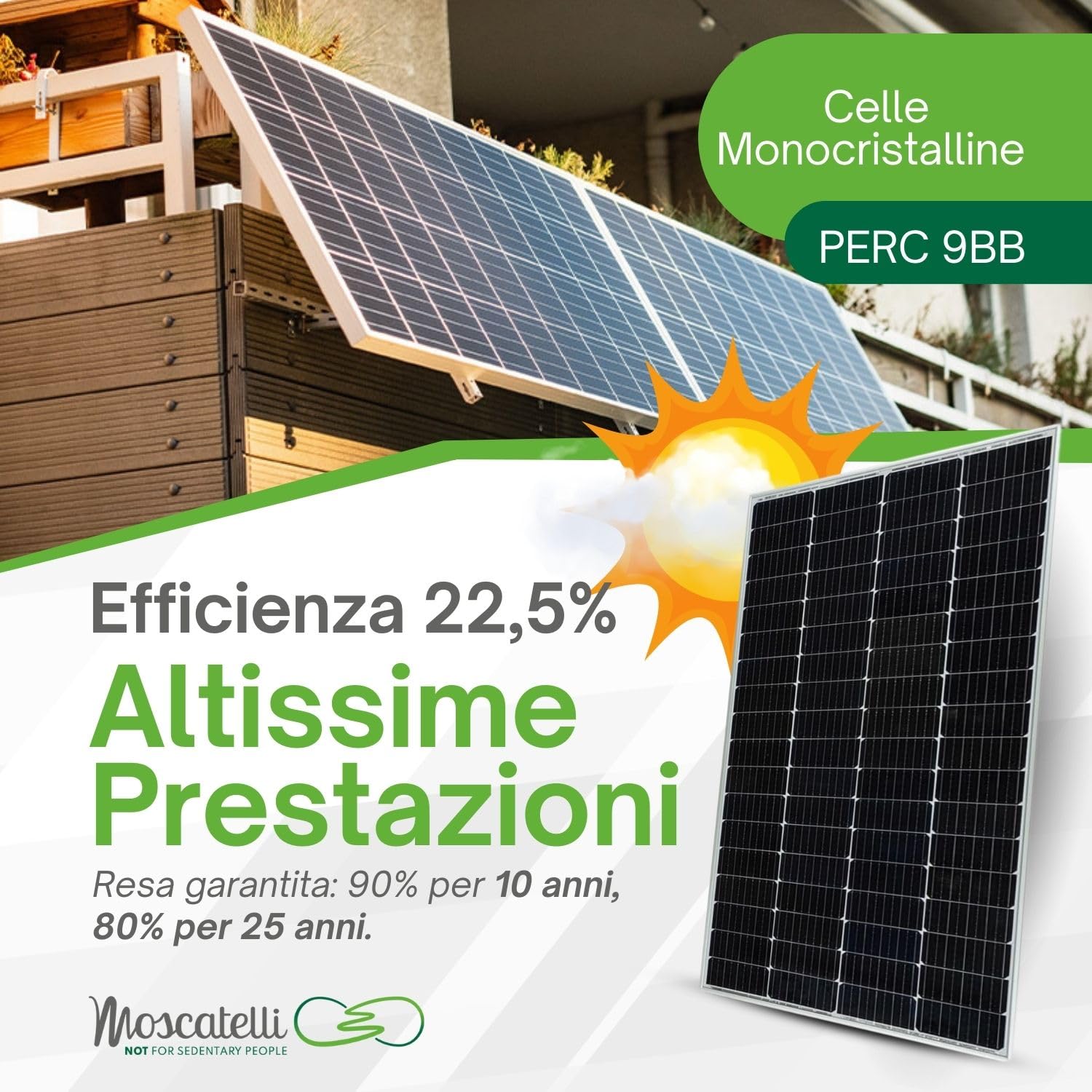 Pannello Solare 190W 12V Enjoy Solar - Monocristallino PERC, Per Camper, Barca, Casa - Foto 8