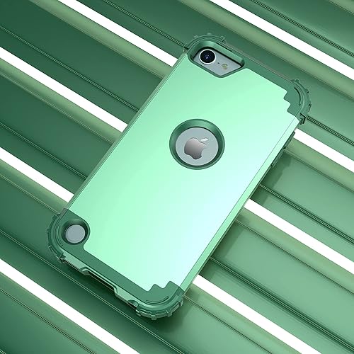 Miniatura 3 de IDweel Funda para iPod Touch de 7 generación con 2 protectores de pantalla, híbrida 3 en 1, a prueba de golpes, delgada, resistente, funda de