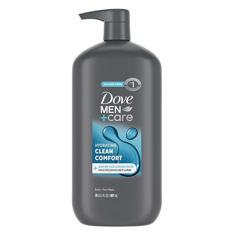 Sabonete líquido corporal e facial masculino Dove Men + Care Clean Comfort, 887 mL