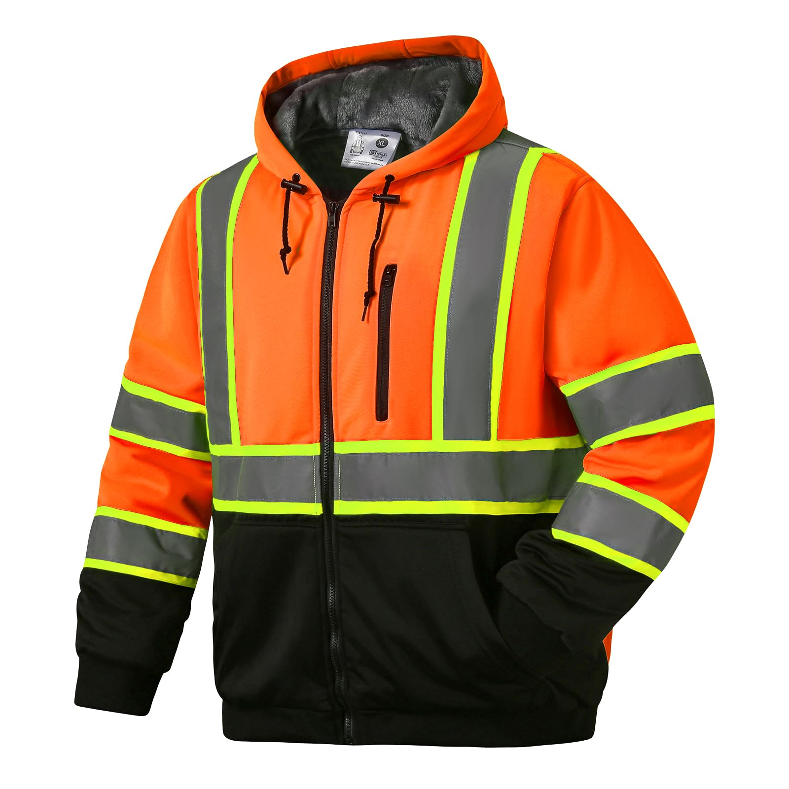 SKSAFETY Hi Vis Work Safety Hoodie for Men