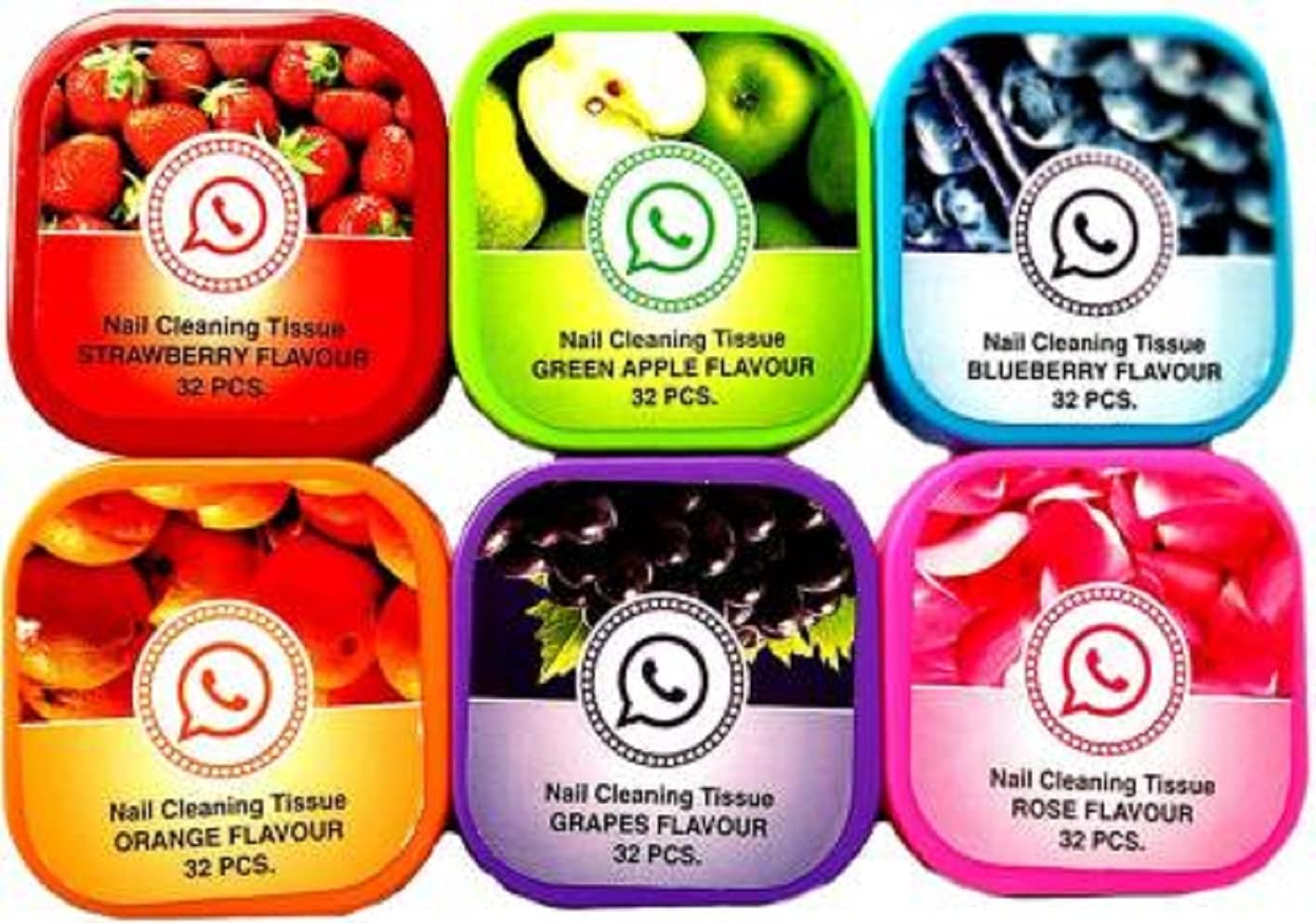 CRAZY HUDA Whatsapp Nail Polish Remover Pads Wet Wipes Nail Paint Remover Wipes, Wet Pads Wipes (Nail Paint Reducer) Pack Of 6-image-28