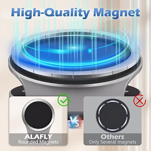 Miniatura 7 de Soporte magnético desmontable para teléfono portátil y automóvil, soporte de teléfono de escritorio plegable, adaptador de trípode magnético