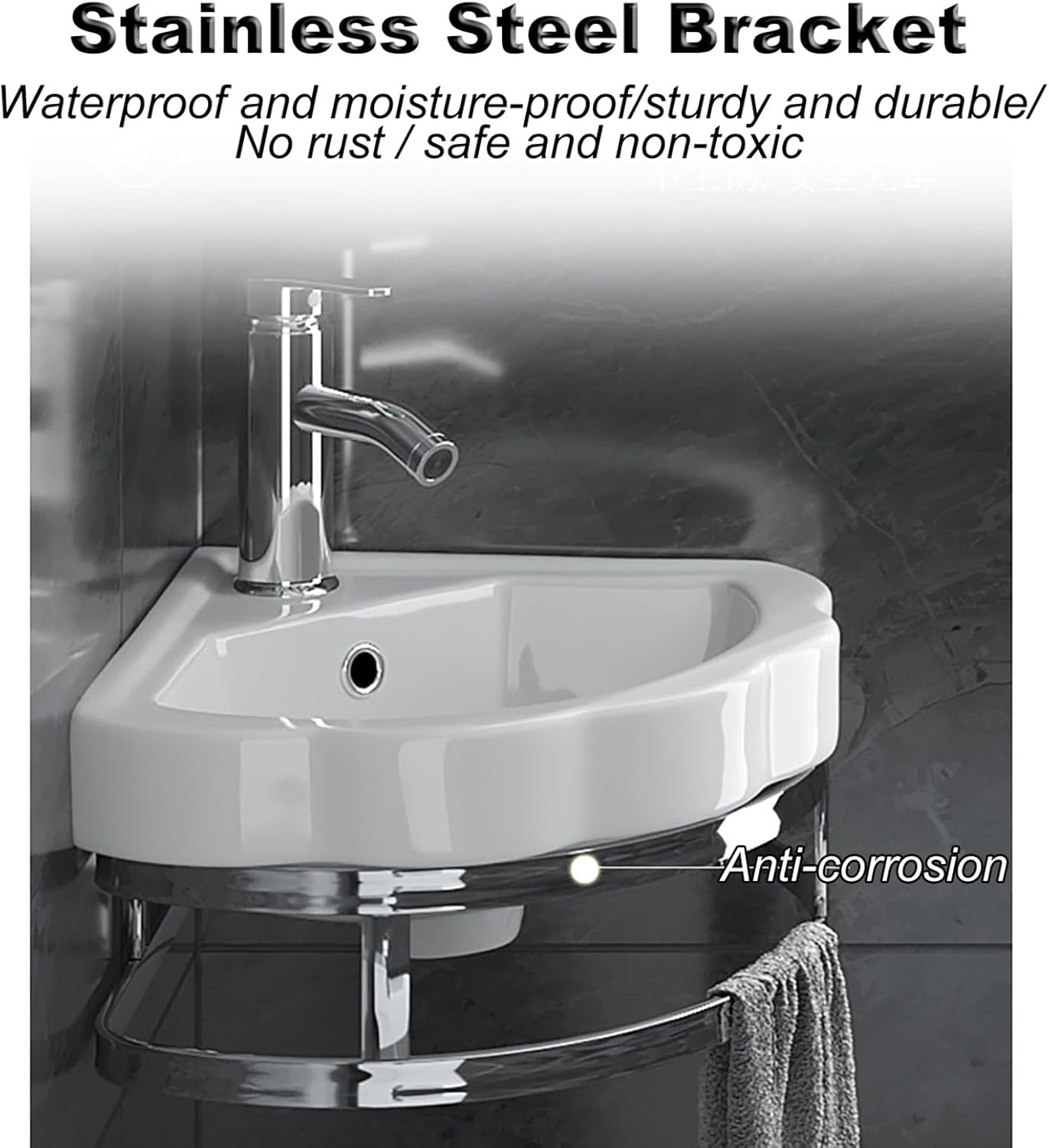 Compact Corner Bathroom Sink with Pop Up Drain & Installation Kit Ceramic Vessel Sink Scratch & Stain Resistant White Small Sink,30 * 30cm