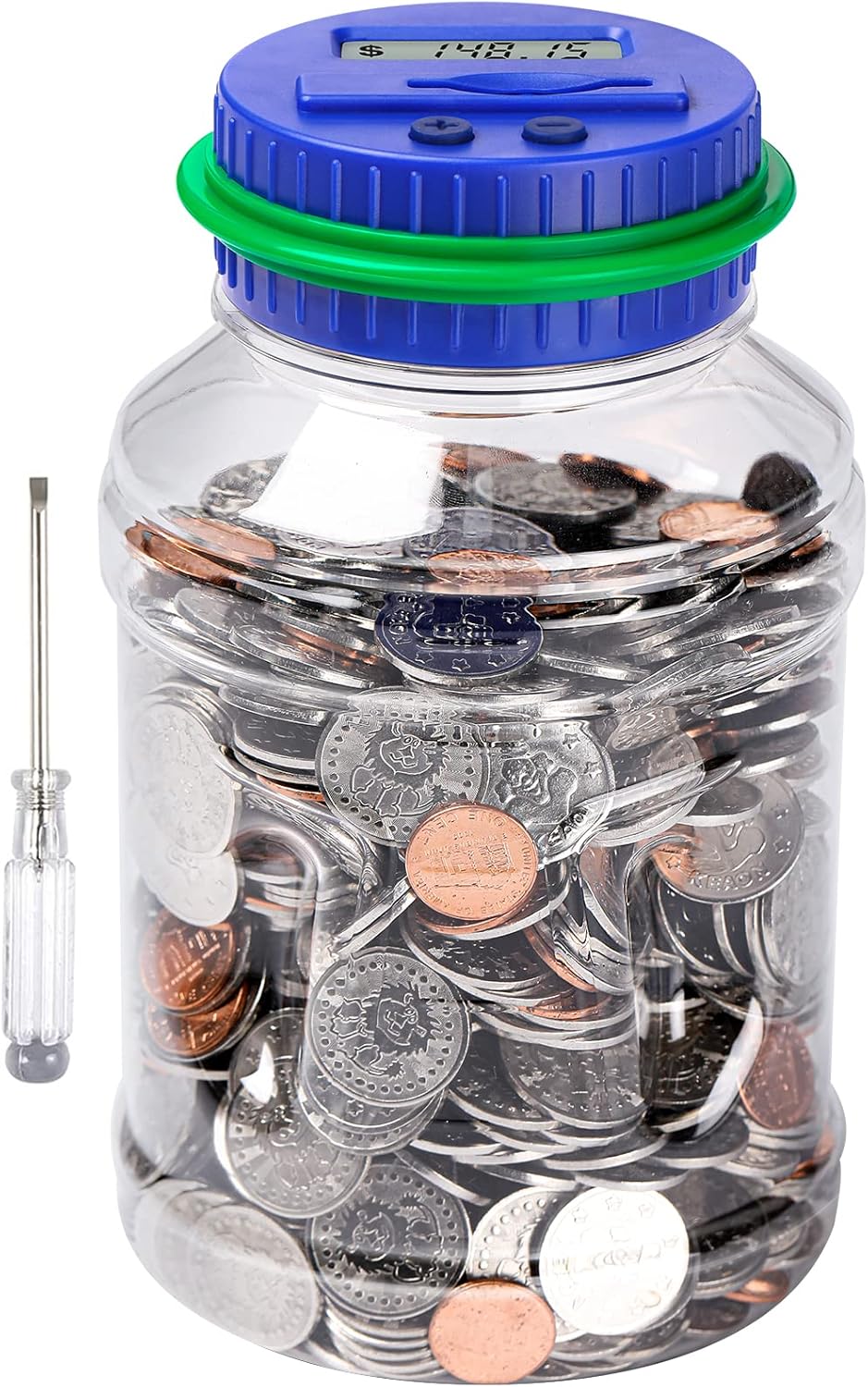 Large Piggy Bank for Adults Kids, Vcertcpl Digital Coin