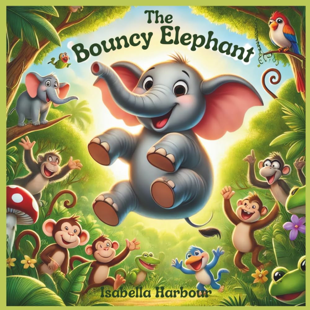 The Bouncy Elephant: A Jungle Adventure Picture Book About an Elephant and a Monkey, and Helping Animal Friends – For Children Ages 3–5