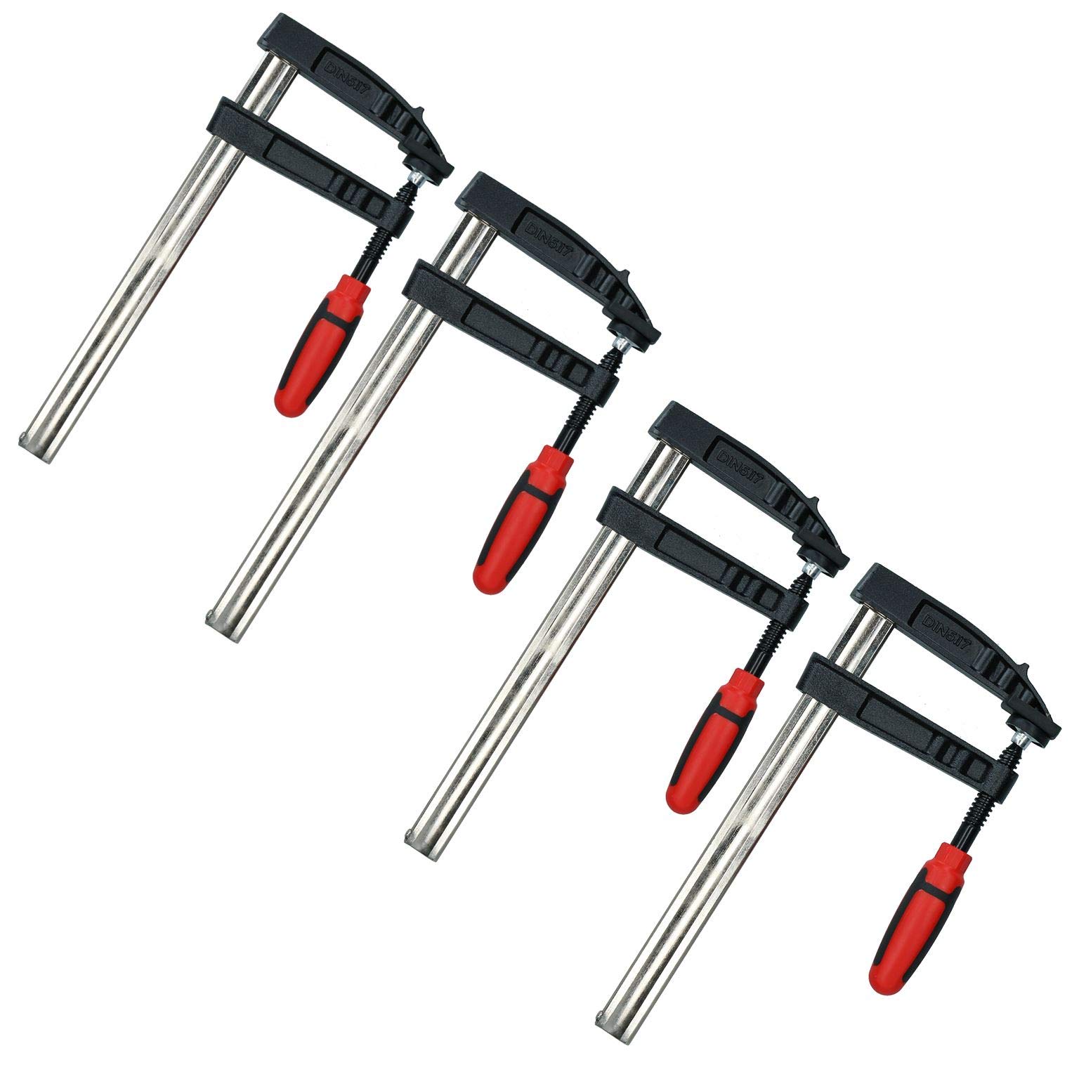 4pc Sliding F Clamps Bar Profile Clamp Holder Fastener Fastening 300mm x 120mm