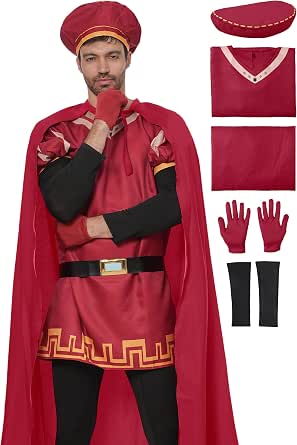 DS Men Red Cosplay Costume Cloak Outfits