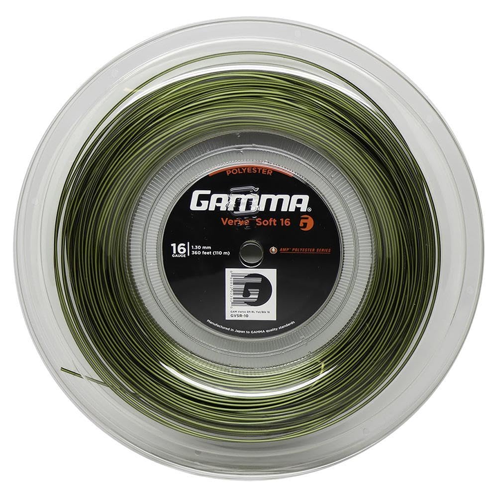 Gamma Verve Soft Bobinas de Cordaje 110m Saitenstärke 1,32 Negro