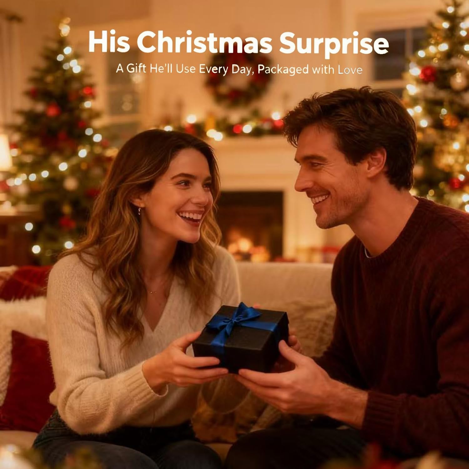 Heavy Duty Zinc Alloy 5-Button Remote Key Fob Protector Case with Glow-in-The-Dark Buttons & Gift Box, Fits/Compatible with Chevrolet Silverado 1500 / GMC Sierra Models (2022-2025) Black