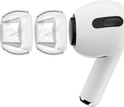 Miniatura 10 de RFUNGUANGO [4 pares] Almohadillas de repuesto para AirPods Pro de 2ª/1ª generación con orificios de reducción de ruido, almohadillas de silicona