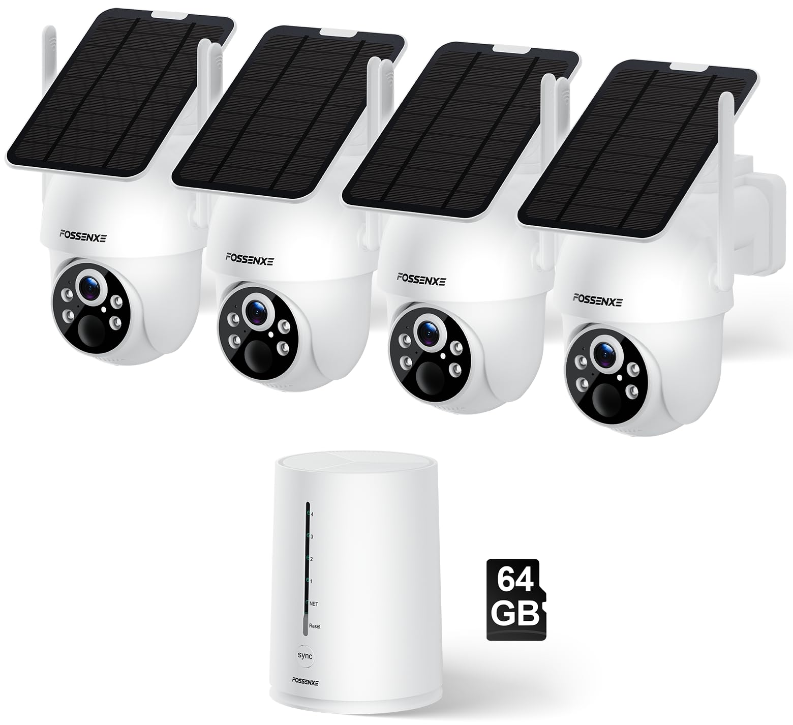 FOSSENXE 4-Solar Cam Kit