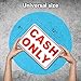 Cash Only Sign, 8x12 Aluminum No Credit Card We Only Accept Cash Sign, Weatherproof