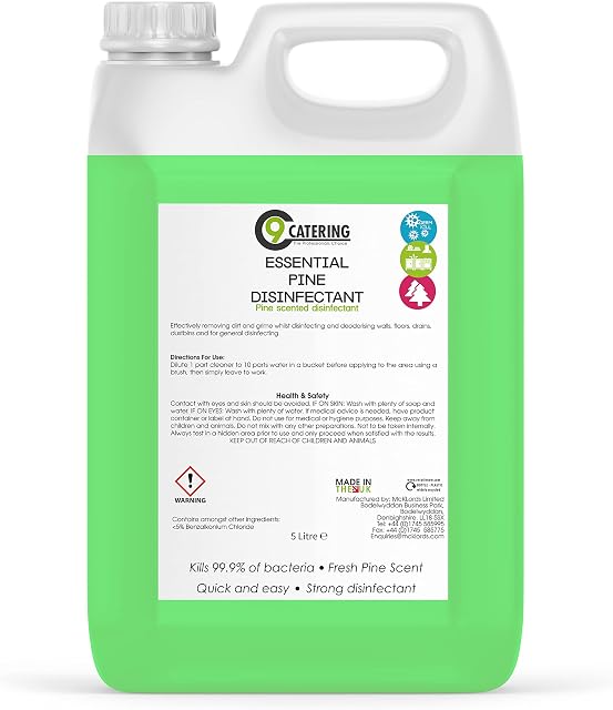 C 9 Catering Pine Disinfectant - 5 Litre, Green
