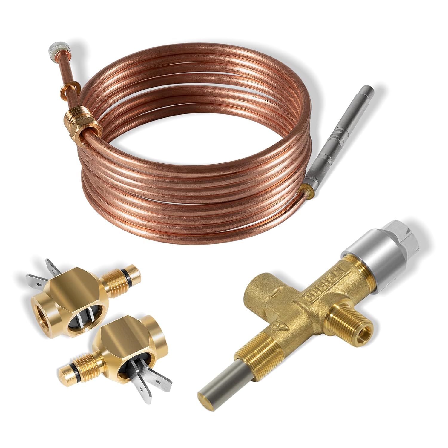 619154 Thermocouple, 2Pcs 621737 Thermocouple Interrupter and 622746001 Gas Valve Extension Plug, for Norcold Refrigerator