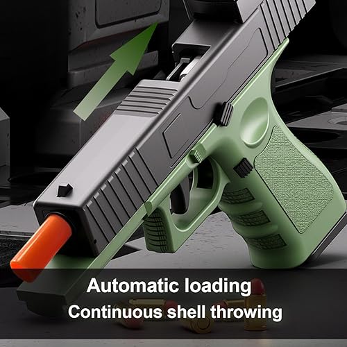 Miniatura 5 de Toy Gun Pistols with Shell Ejection for Kids,Boys Girls Shooting Games Gel Ball Blaster with 80 PCS EVA Bullets,48 PCS Shells, 2 PCS Magazine, Toys