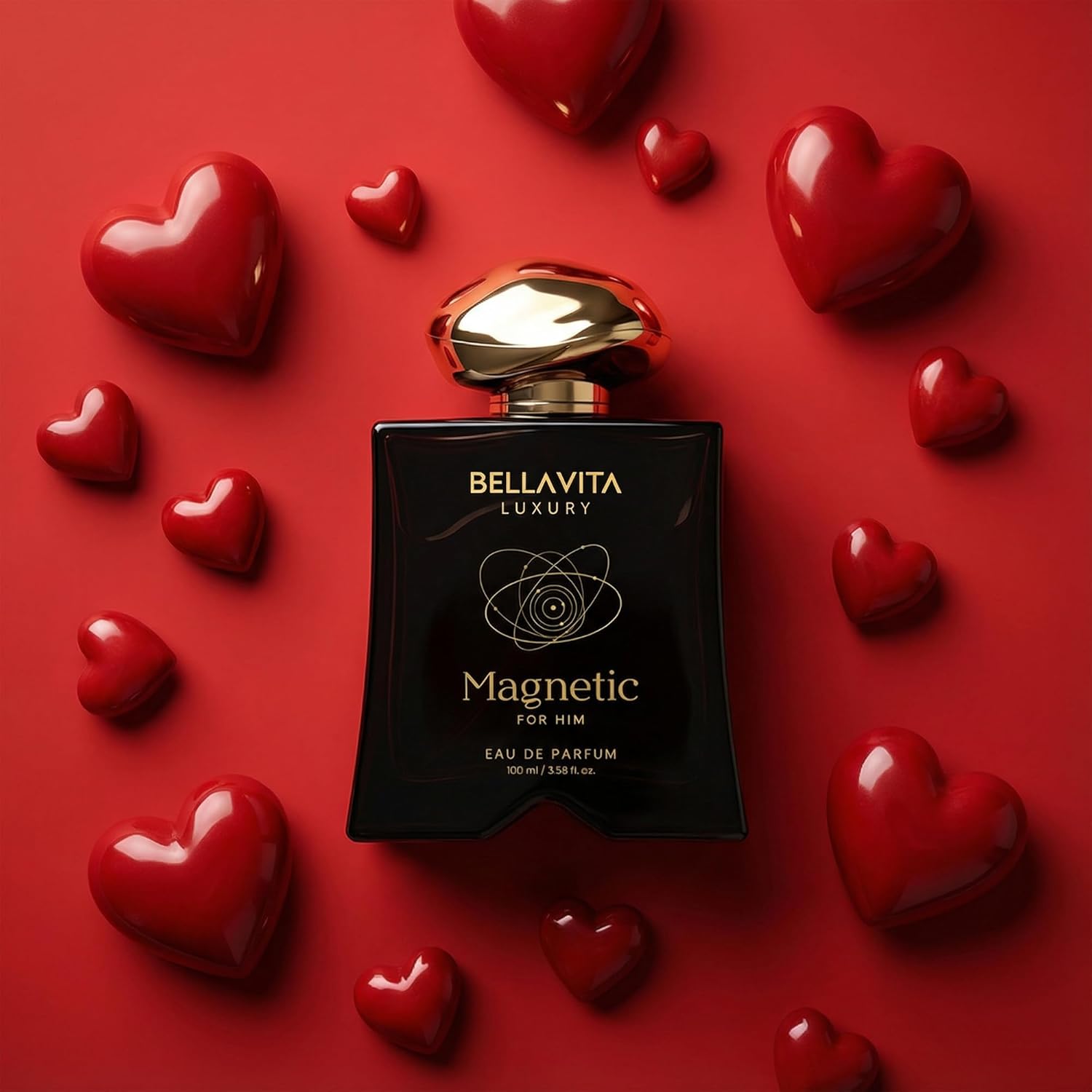 BELLAVITA Luxury Mood Collection MAGNETIC Perfume for Men 100ml | Pheromone Inspired Technology Long Lasting Fragrance | Notes of Grapefruit and Vanilla Gourmet, Spicy | Best gift for Valentien's Day - Image 3