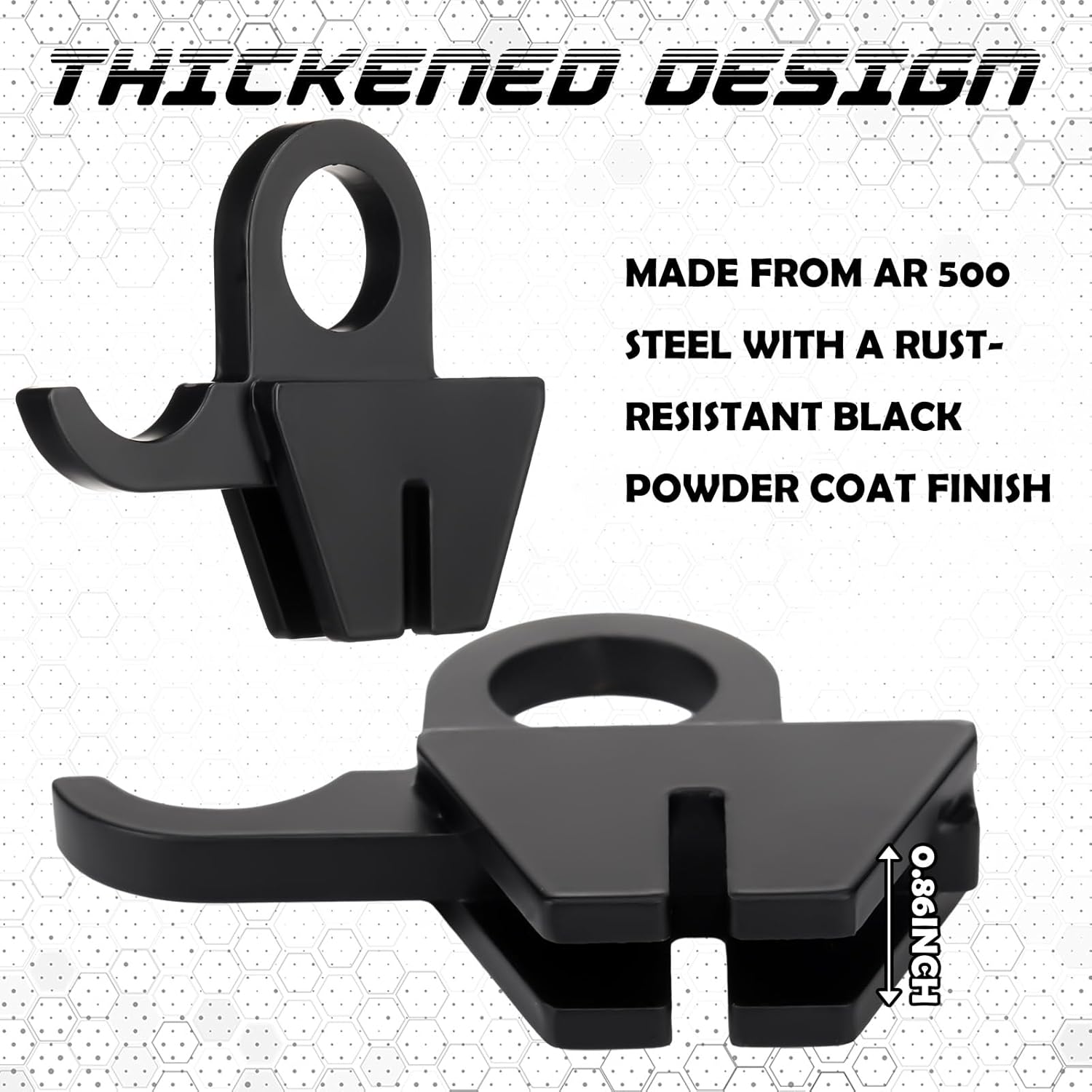 Zonon AR500 Steel T Post Conduit Target Stand Kit (2 Pack W/ 4 Pack Gong Hanger Hooks) DIY Assembly Pipe Target Stand Rustproof Black Powder Coating Fit on Standard T-Post for Shooting