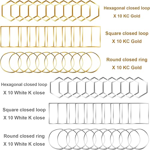 Miniatura 2 de Aros de Cuentas para Pendientes para Hacer Joyas, FANMAOUS Hallazgos de Pendientes Aros Dijes de Pendientes Marco Colgante de Bisel Abierto para