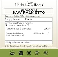 Vista 3 de Paquete de suplementos de salud para hombres, palma enana americana natural, mezcla de hongos, espino, corazón y apoyo para la próstata