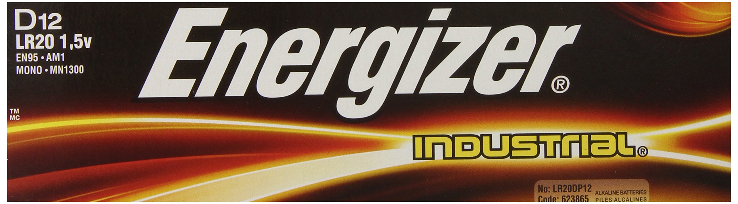 Noen 95 Industrial Alkaline D Battery by Energizer – 1-Count (Pack of 72), Pack of 72, Model Energizer D Alkaline Industrial 1 Of