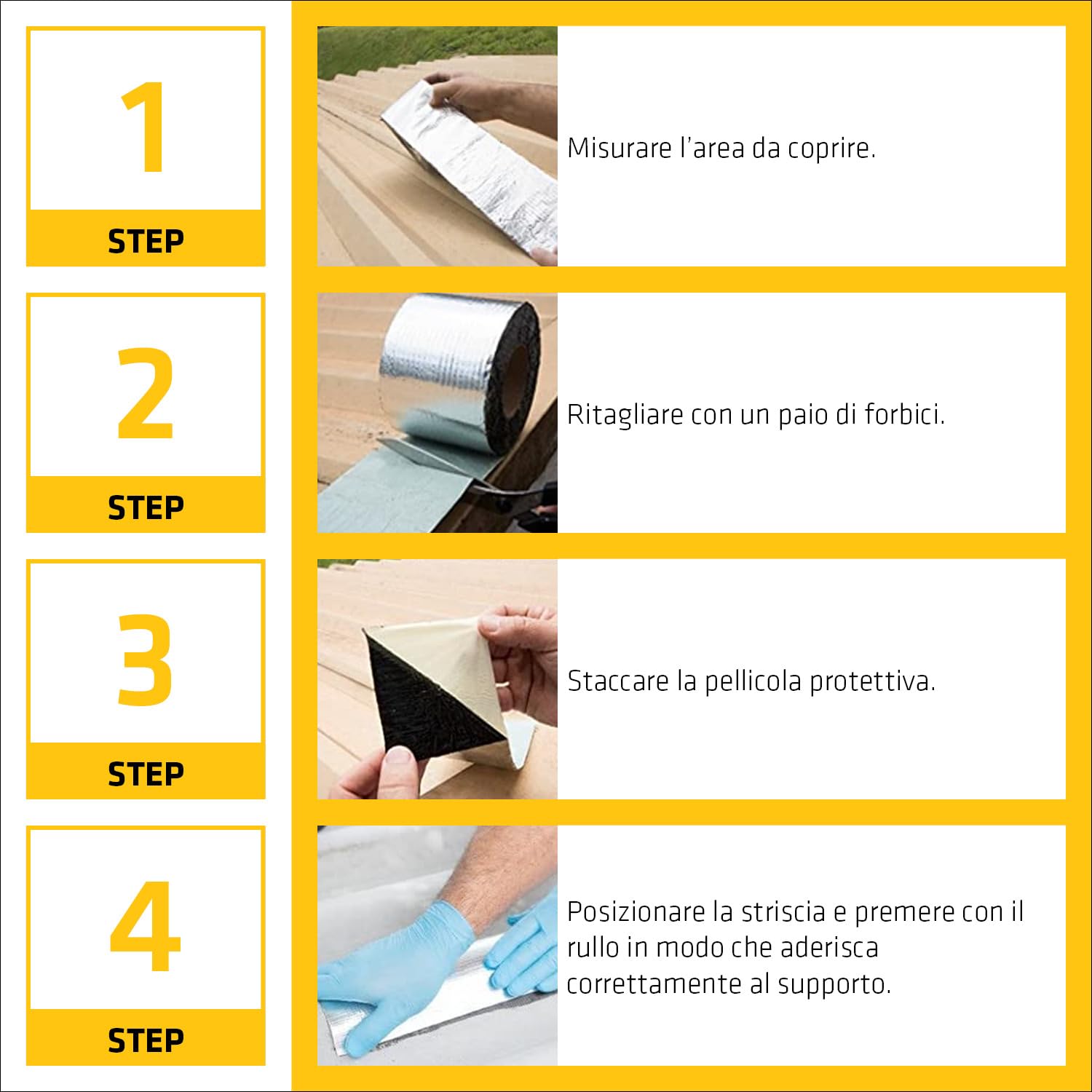 SIKA - Nastro bituminoso Multiseal, Grigio-Nero- Riparazione rapida per tegole, pluviali e camper - Si applica in un attimo e resiste per anni ai raggi UV - 100mm x 10m