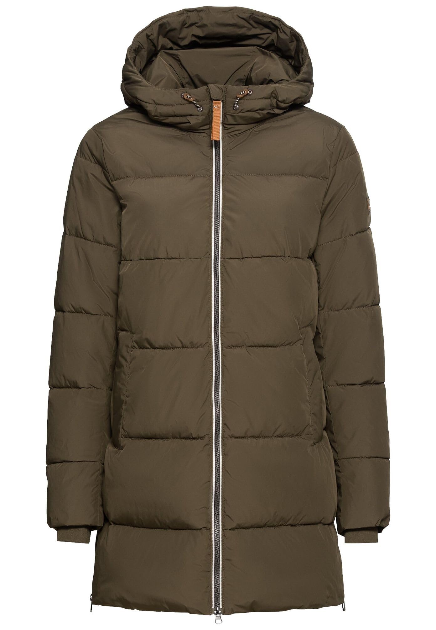 camel active Damen Puffer Steppmantel aus recyceltem Polyester