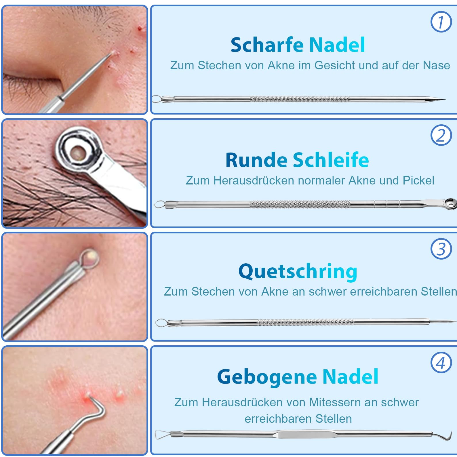 Limpiador de Espinillas y Poros para la Cara, 4 Modos, 6 Puntas de Succión y Depósito de Agua Visible, Diseño Patentado-Compresas Calientes, Limpieza Facial, Tratamiento del Acné, Limpiador de Puntos