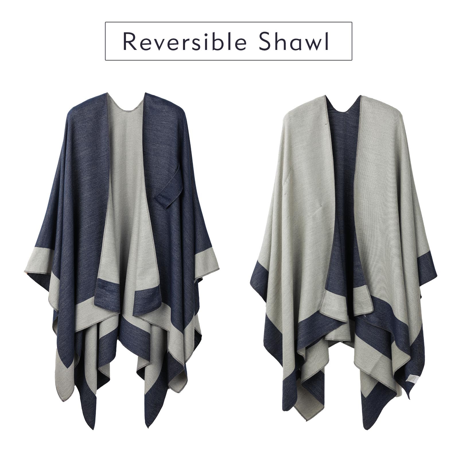 Poncho Mujeres Chales y Abrigos Delanteros Floral Elegante Cape del Estilo de Retro Chales Calientes