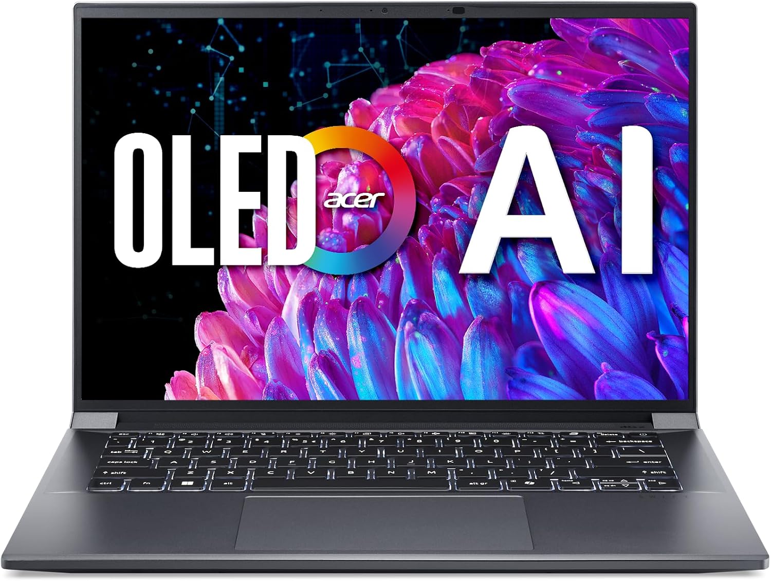 Swift X 14 Laptop | 14.5" OLED 2880 x 1800 120Hz Calman Verified | Unlock AI Experiences | Intel Core Ultra 7 Processor 155H | NVIDIA GeForce RTX 4060 | 16GB LPDDR5X | 1TB SSD | SFX14-72G-77NJ