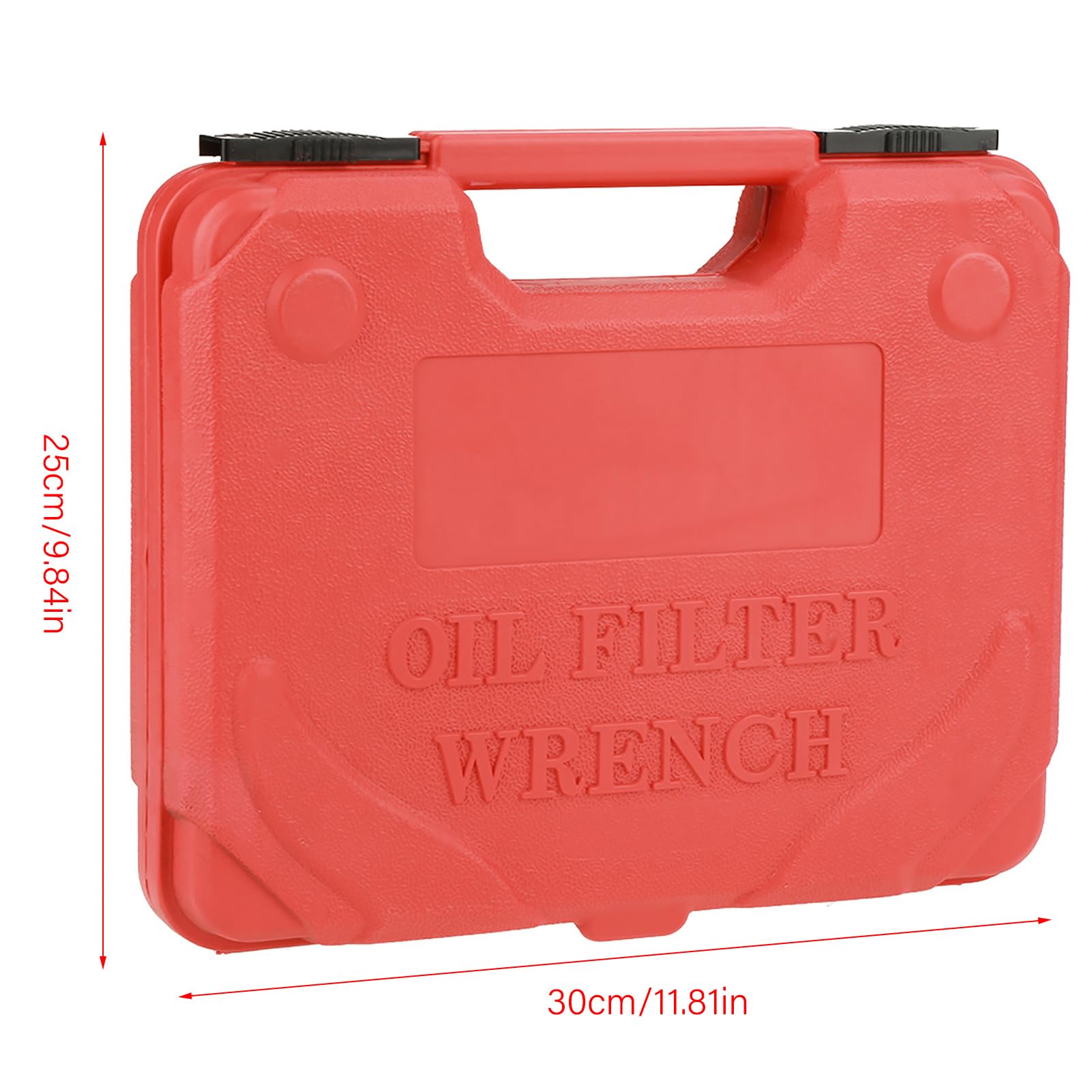 Set Chiavi per Filtri Olio, 10 Misure e 1 Adattatore, Strumento di Riparazione Chiavi da Lavoro in Acciaio Al Carbonio con Scatola Portatile per Vari Veicoli