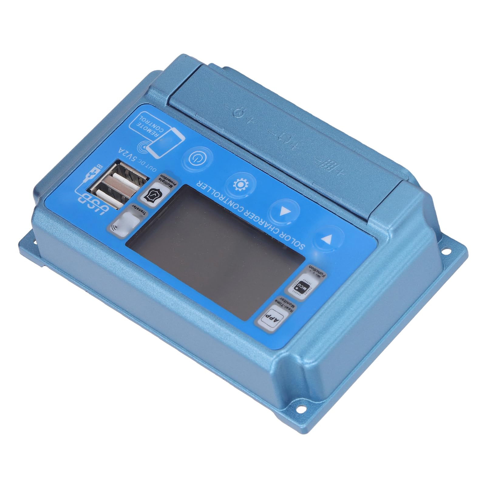 MPPT - Regolatore di ricarica solare, con Bluetooth, telecomando per pannello solare, 12 V/24 V/36 V/48 V/60 V (40 A)