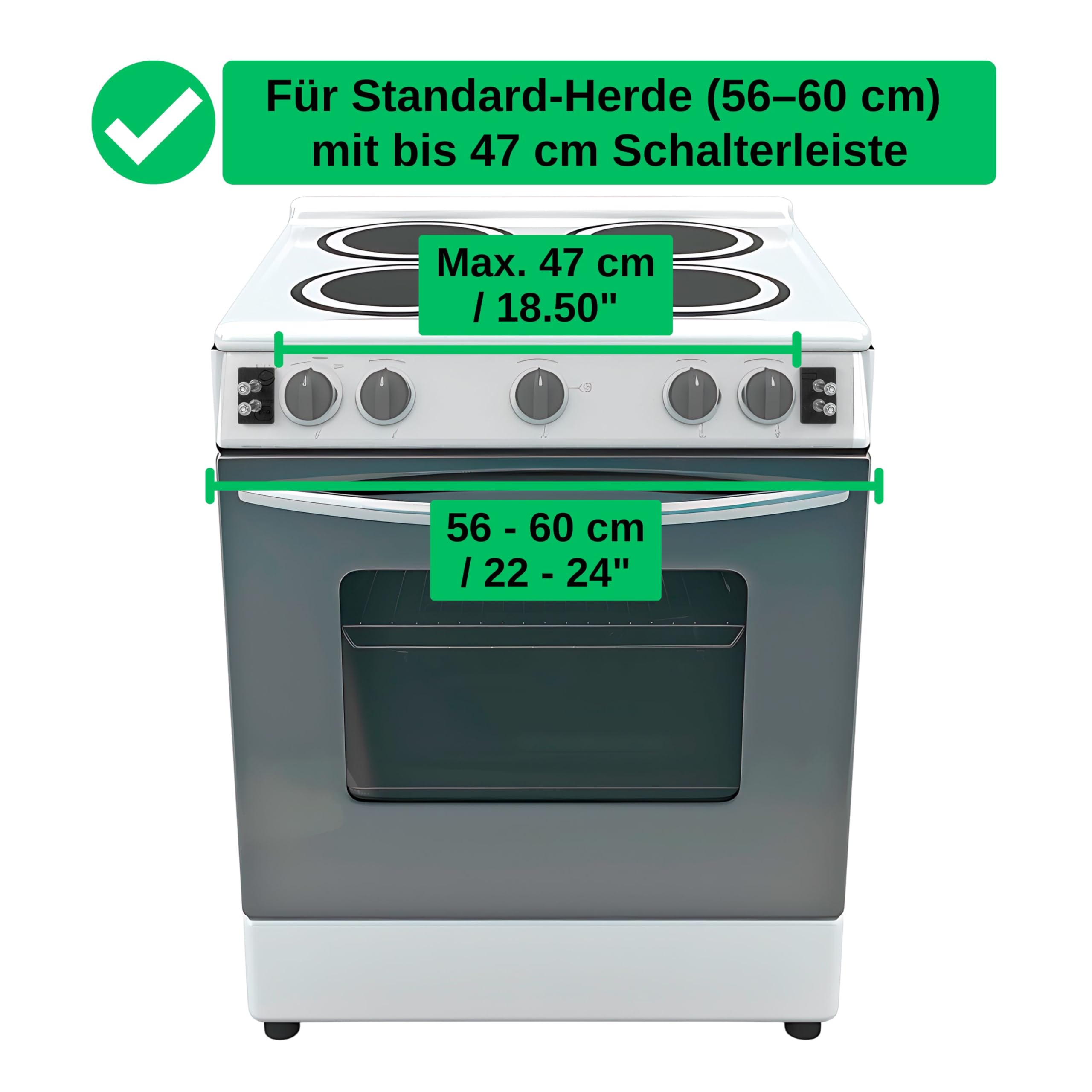 Bouton de la cuisinière Couvercle de l'interrupteur, cinq longueurs réglables, Transparent, Sécurité enfants avec fixation magnétique, Protection des éléments de commande de la cuisinière