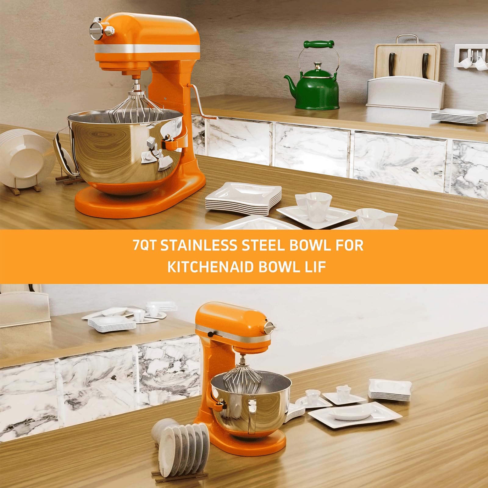 Amazon.co.jp: Kitchenaidスタンドミキサー用7クォートステンレス